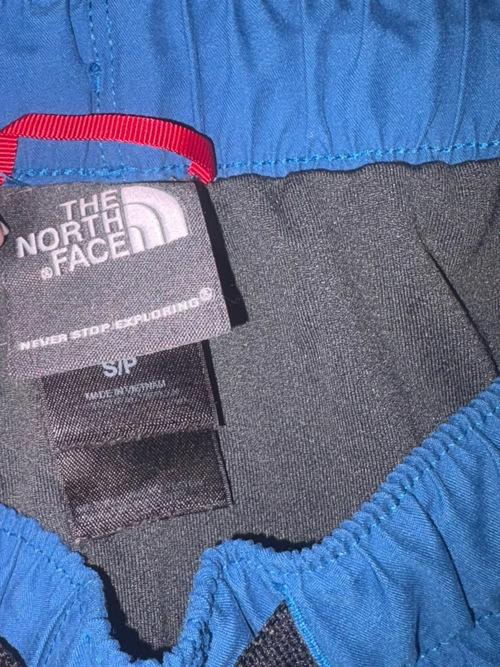The North Face Bright Blue Hiking Shorts with Integrated Belt